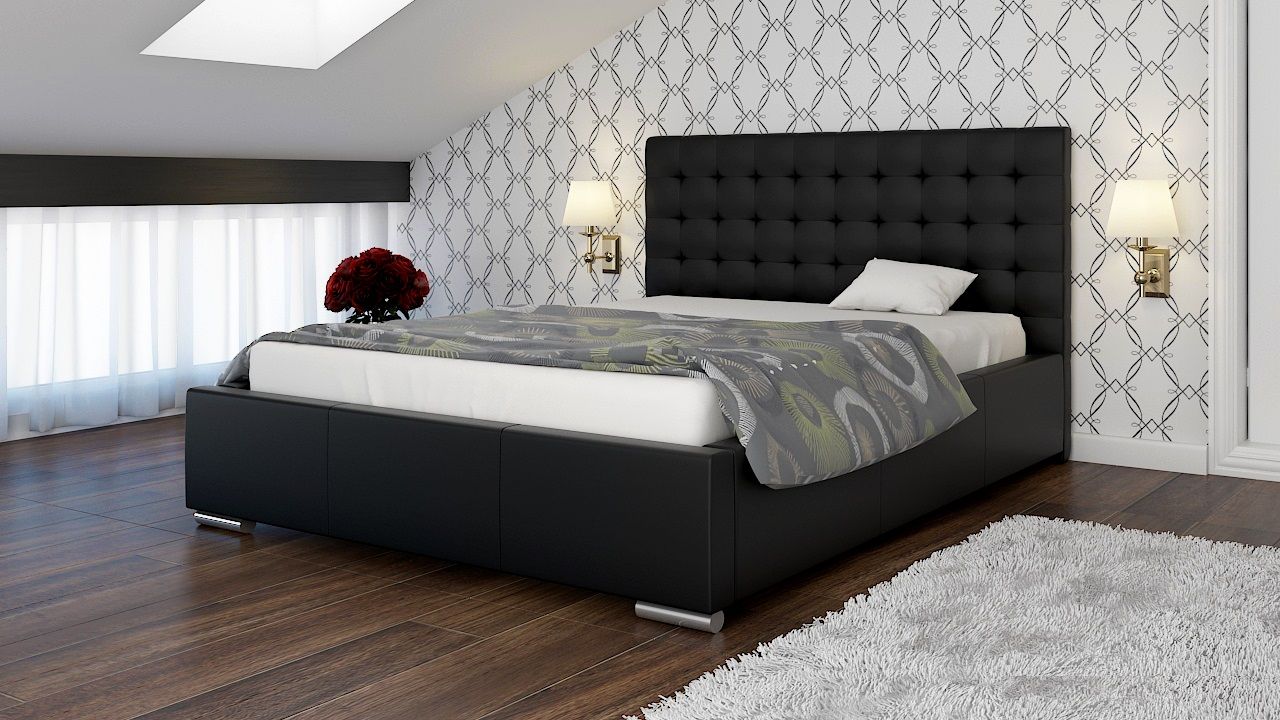 Polsterbett Bett Doppelbett MANILO XL 140x200cm inkl.Bettkasten