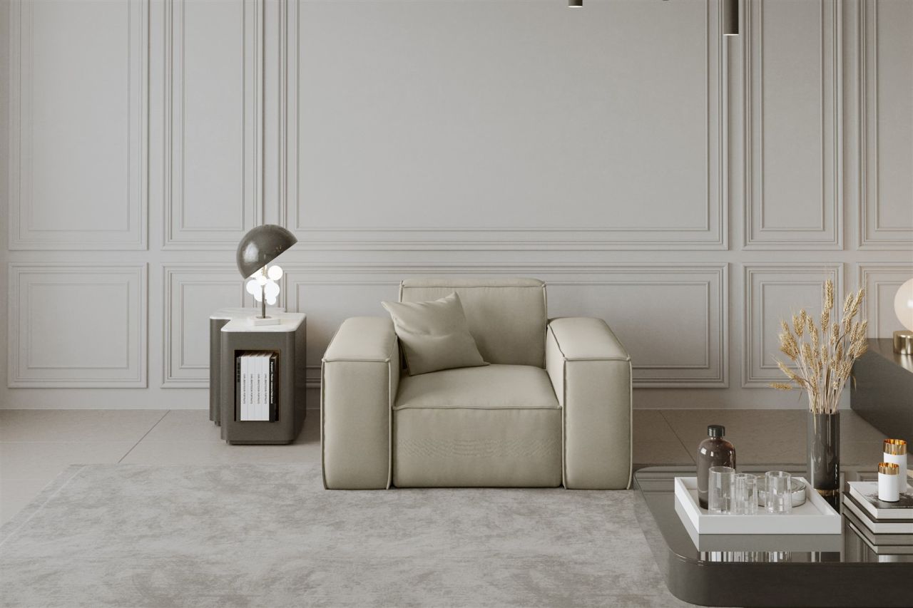 Sessel ersessel CELES in Stoff Opera Velvet Creme