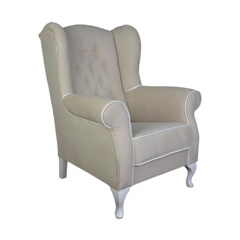 Ohrensessel Polstersessel VERONICA Massivholz Buche