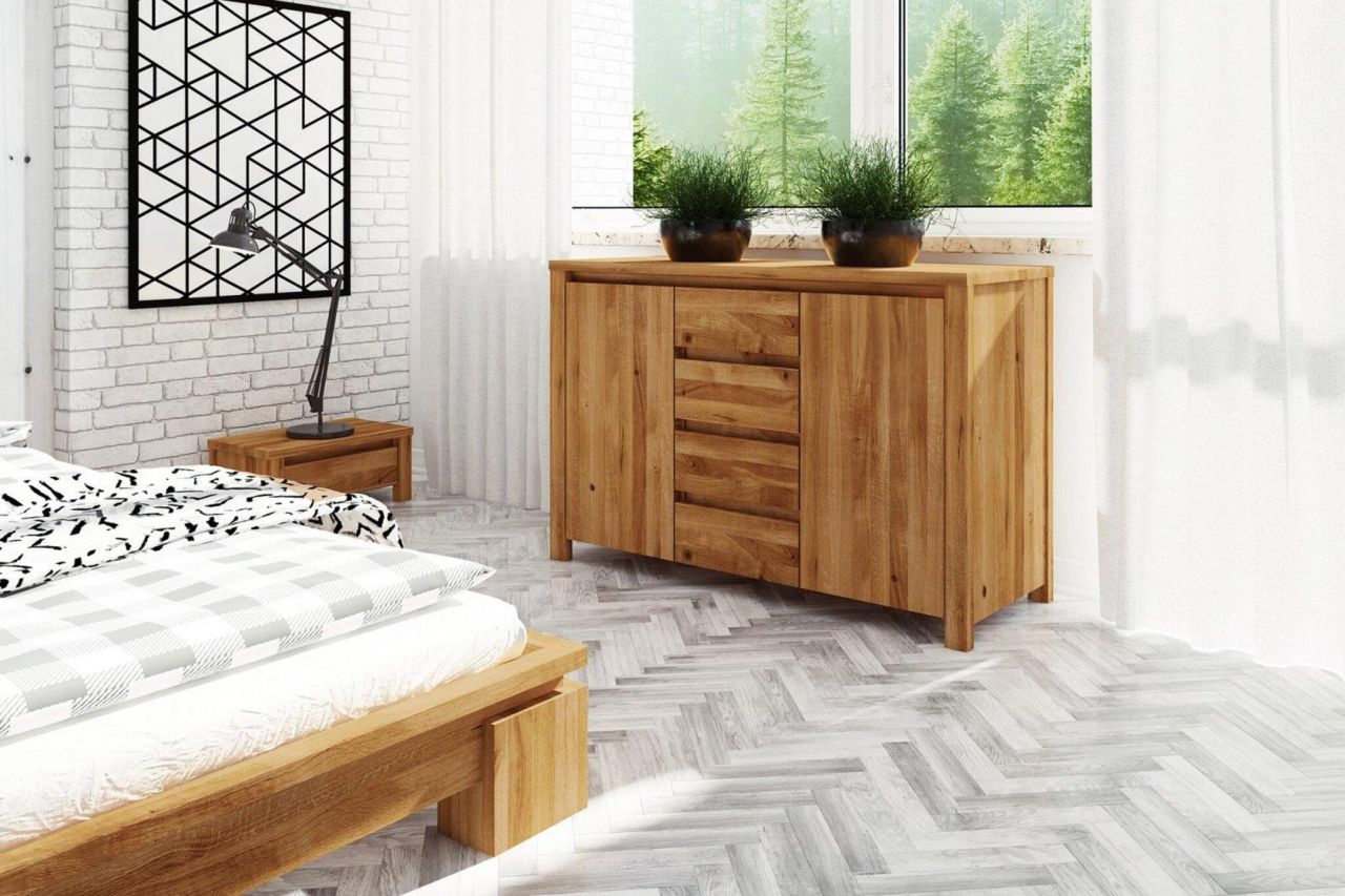 Kommode Schrank MAISON Buche massiv 115x77x45 cm