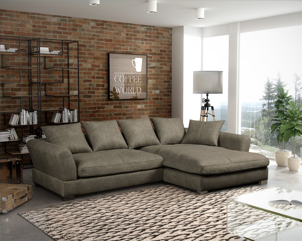 Couchgarnitur TIZIAN in diversen Stoff und Farbvarianten/ Otto..Rechts