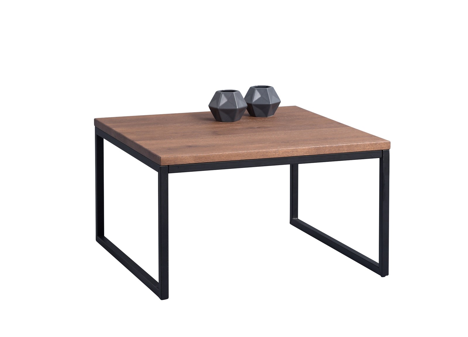 Couchtisch Beistelltisch IRINA 60x60 cm Eiche Massiv braun gebeizt | Massivholz | Couchtische