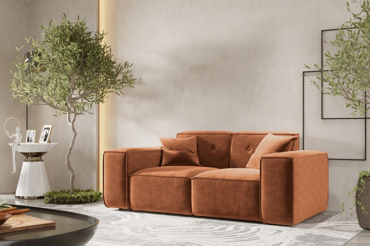 Sofa ersofa CESINA 2-Sitzer in Stoff Perfect Harmony Rostbraun
