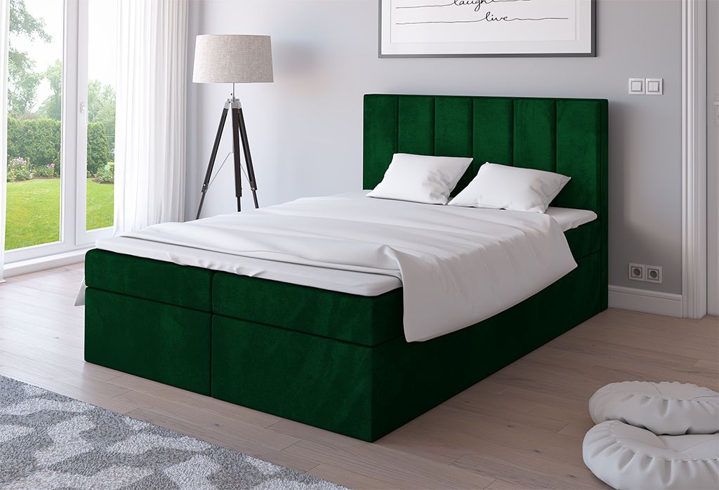 Boxspringbett Schlafzimmerbett CORNELIS 120x200cm inkl.Bettkasten