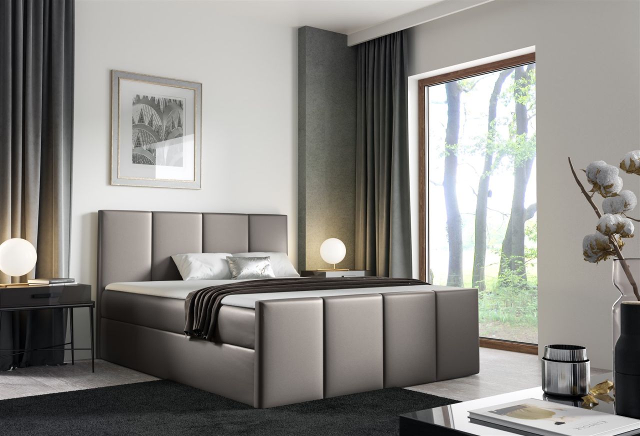 Boxspringbett Schlafzimmerbett SVERRE 140x200cm in div. Farbvarianten