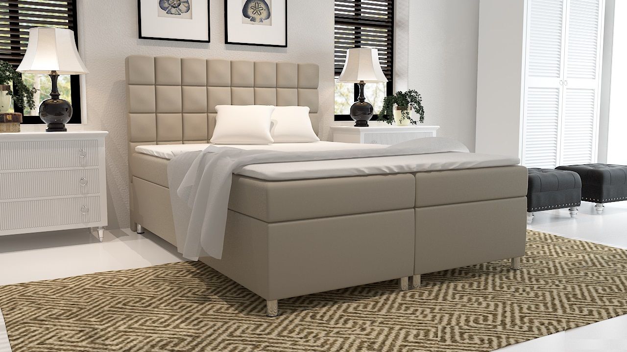 Boxspringbett Schlafzimmerbett ALANO 160x200cm inkl.Bettkasten