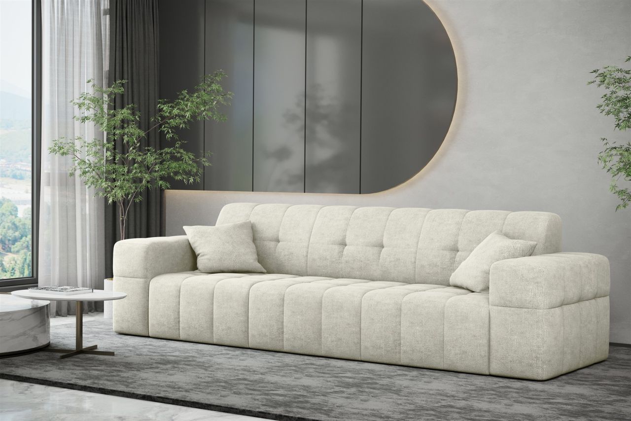 Sofa ersofa NANCY 3-Sitzer in Stoff Perfekt Harmony Pearl