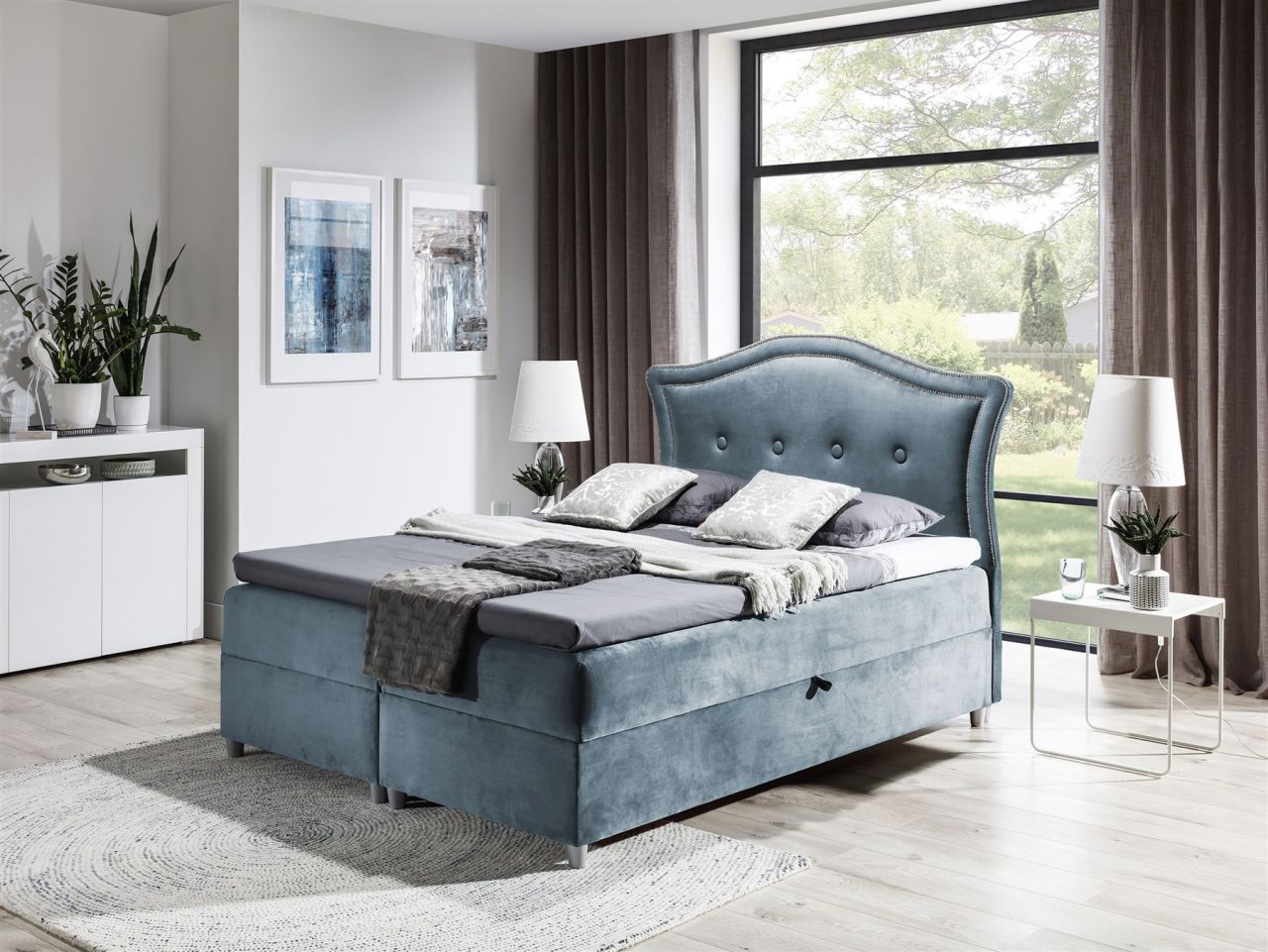 Boxspringbett Schlafzimmerbett BEDRAN 140x200cm in div. Farbvarianten