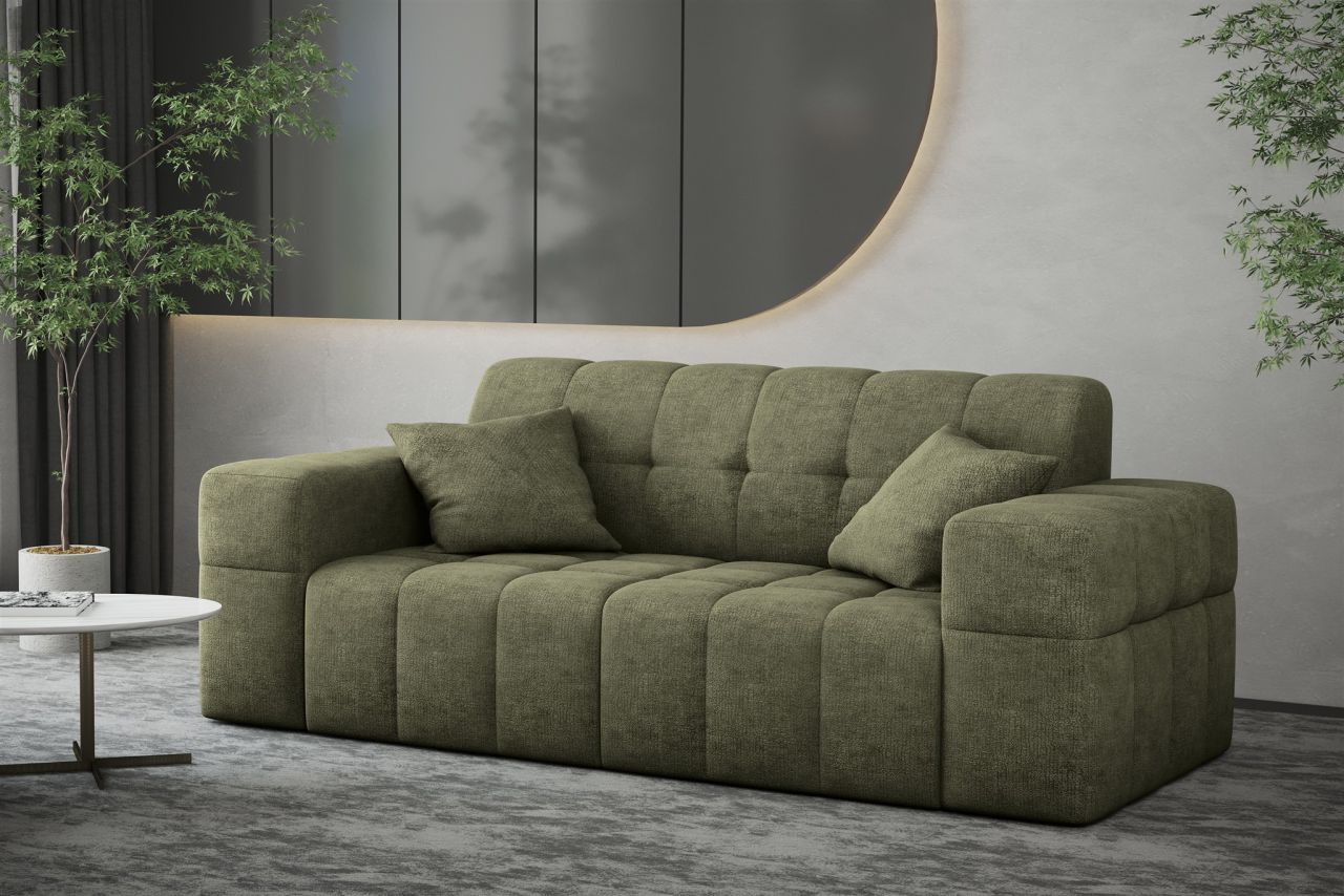 Sofa ersofa NANCY 2-Sitzer in Stoff Perfekt Harmony Olivgrün