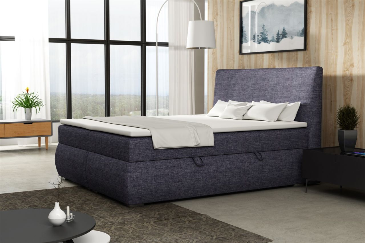 Boxspringbett Schlafzimmerbett MATTIA 100x200cm inkl.Bettkasten