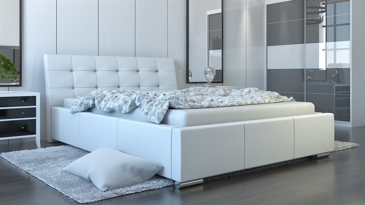 Polsterbett Bett Doppelbett PINO Deluxe 140x200cm inkl.Bettkasten