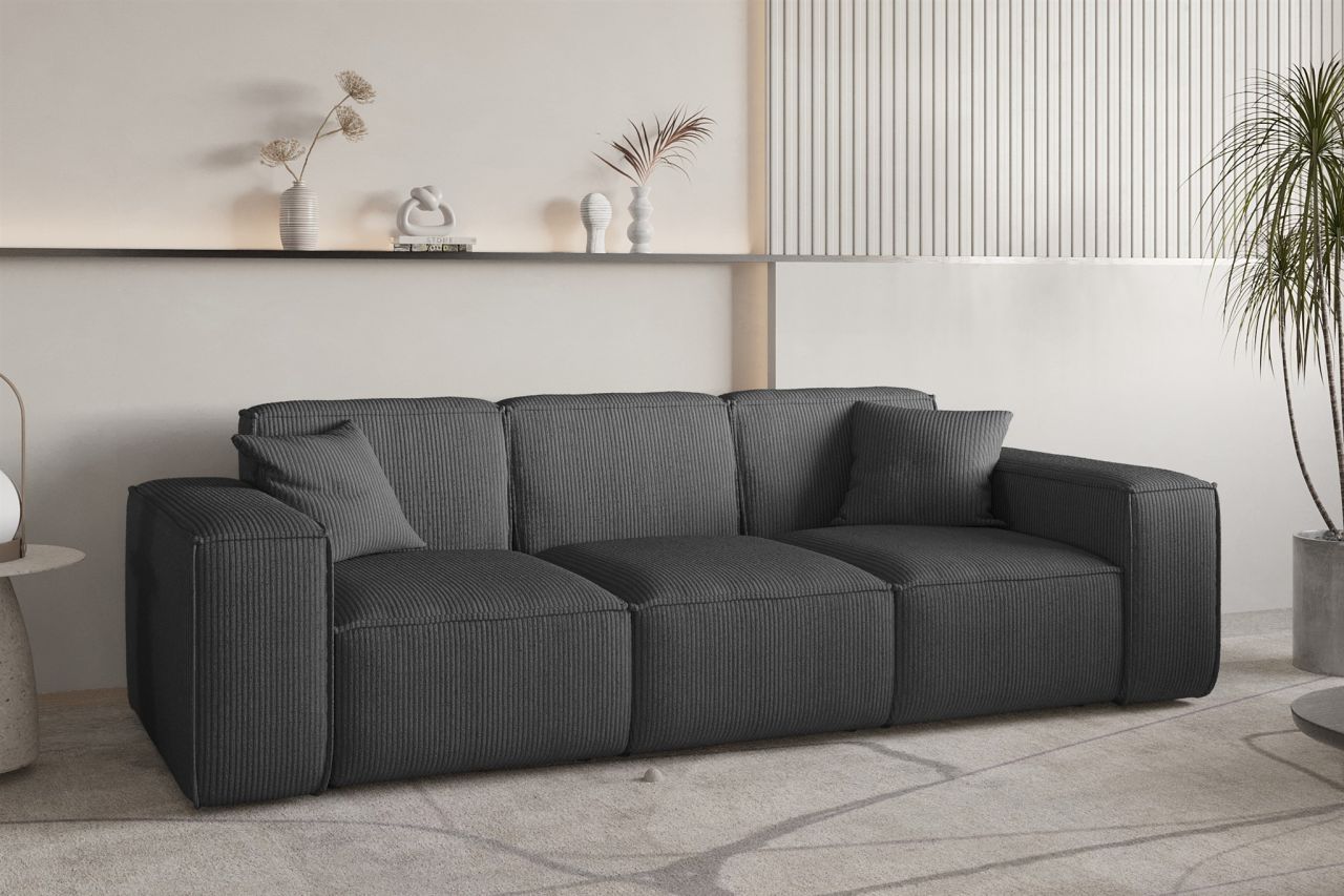 Sofa ersofa CELES PREMIUM 3-Sitzer in Stoff Scala Anthrazit