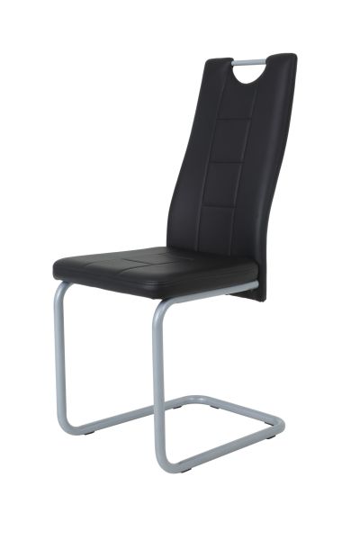 Esszimmerstühle Stühle Freischwinger 4er Set - Katy - Schwarz