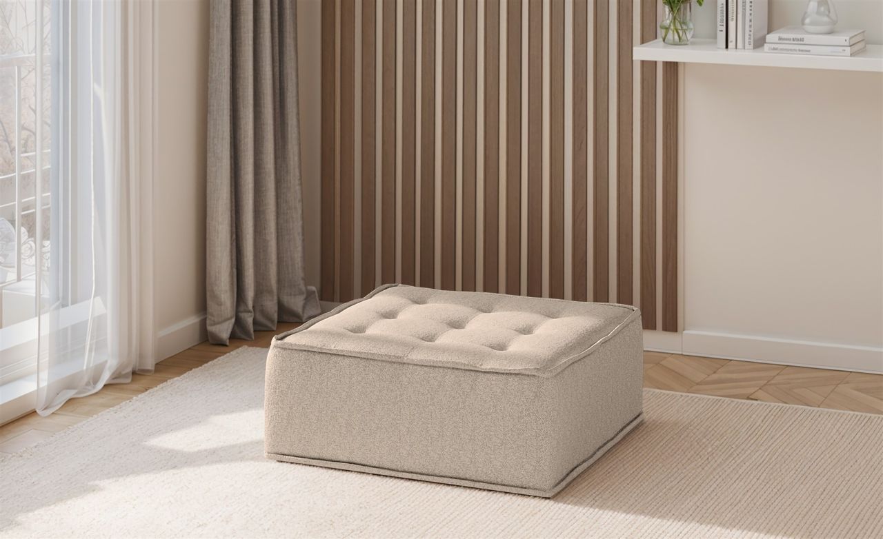 Polsterhocker Modul SANDE Stoff Alpine Toffee