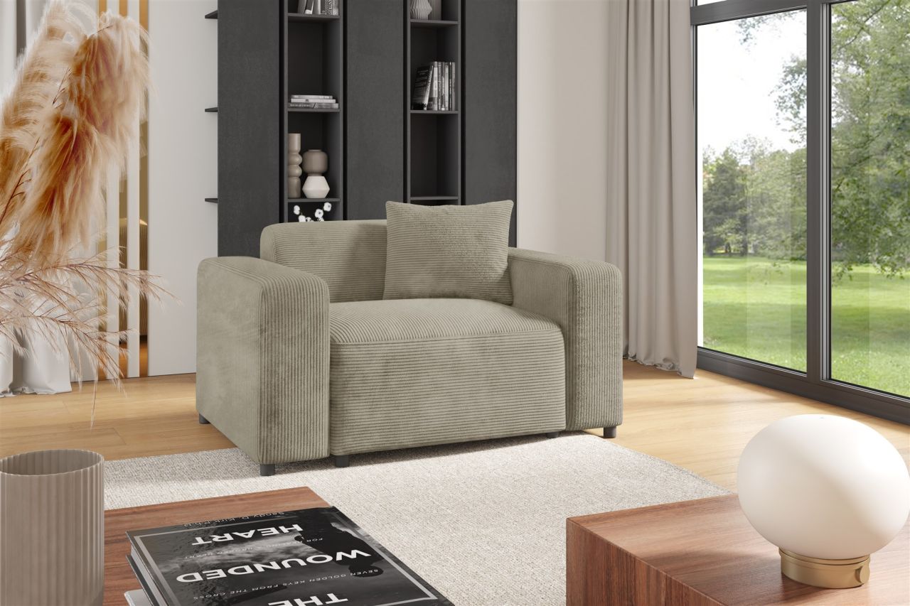 Sessel ersessel MEGAN in Stoff Poso Beige