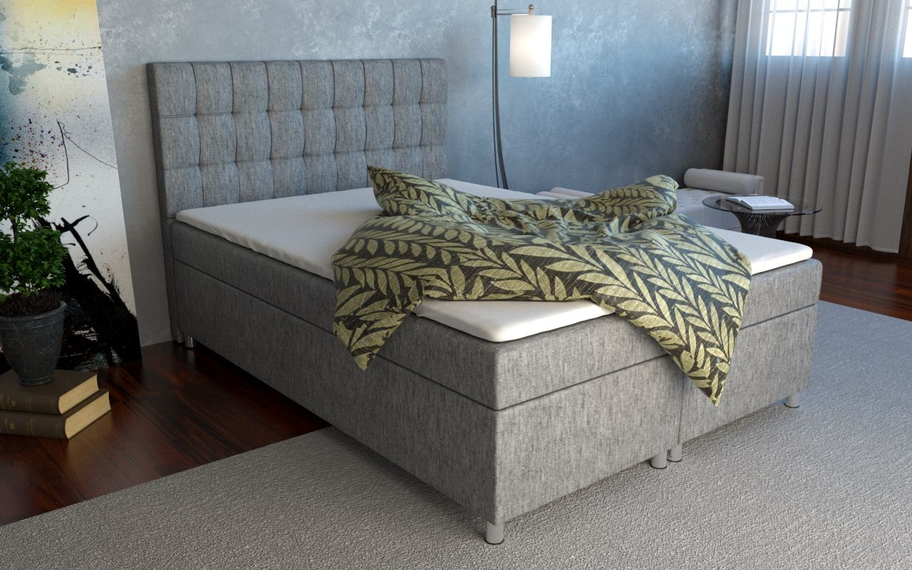 Boxspringbett Schlafzimmerbett KIANO 160x200cm inkl.Bettkasten