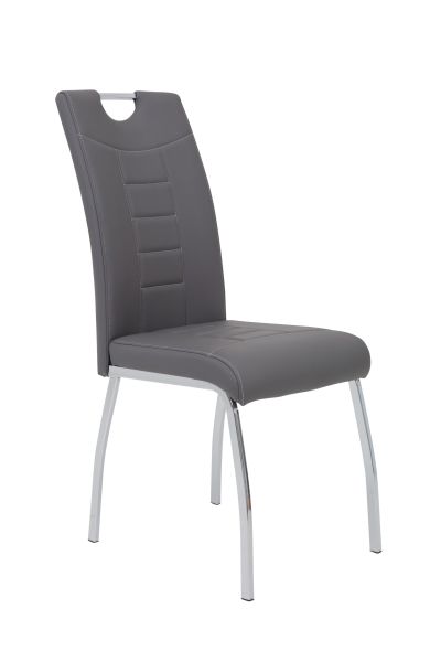 Esszimmerstühle Stühle Vierfußstuhl 2er Set ALIDA Grau