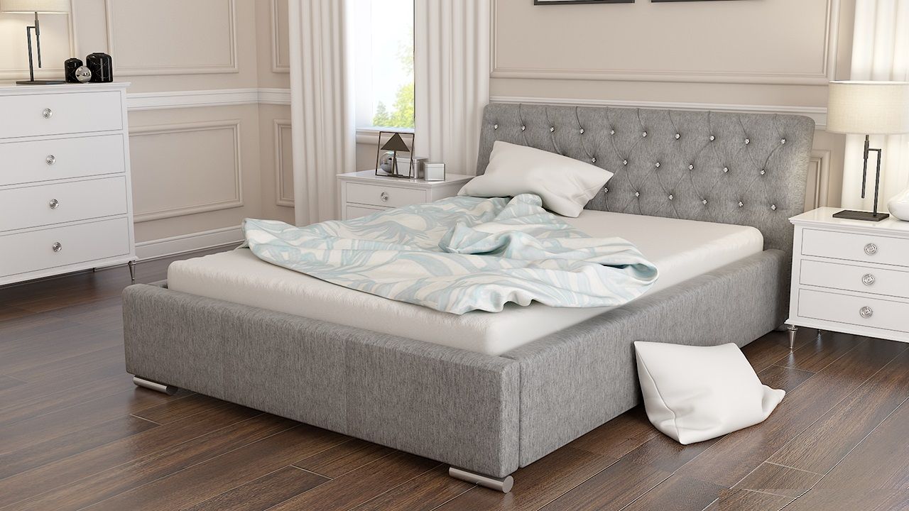 Polsterbett Bett Doppelbett BIAGIO 140x200cm inkl.Lattenrost