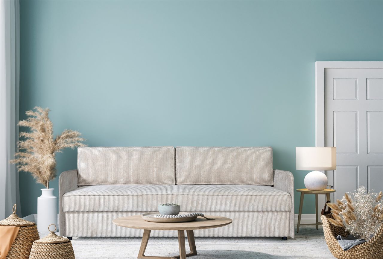 Sofa ersofa RUBY mit Schlaffunktion Stoff Anafi Hellbeige