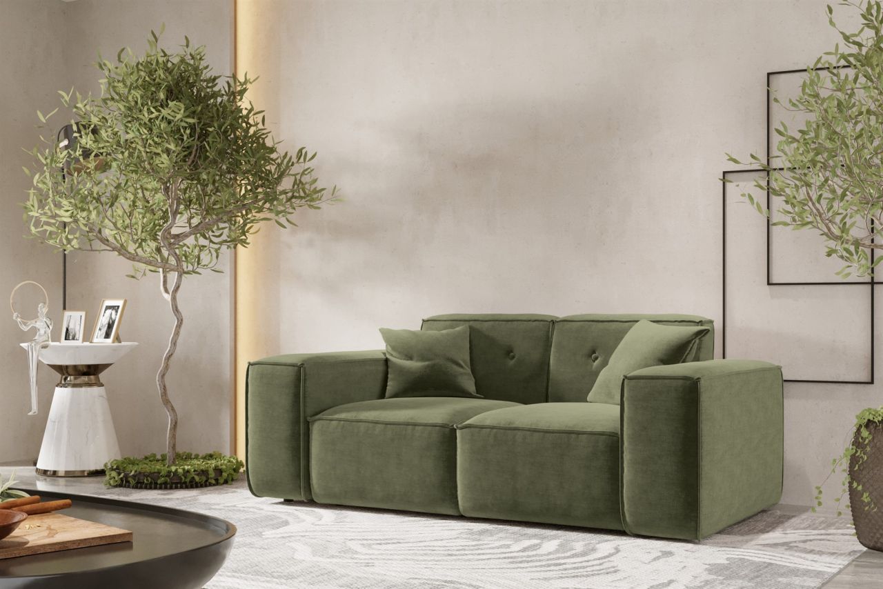 Sofa ersofa CESINA 2-Sitzer in Stoff Perfect Harmony Waldgrün