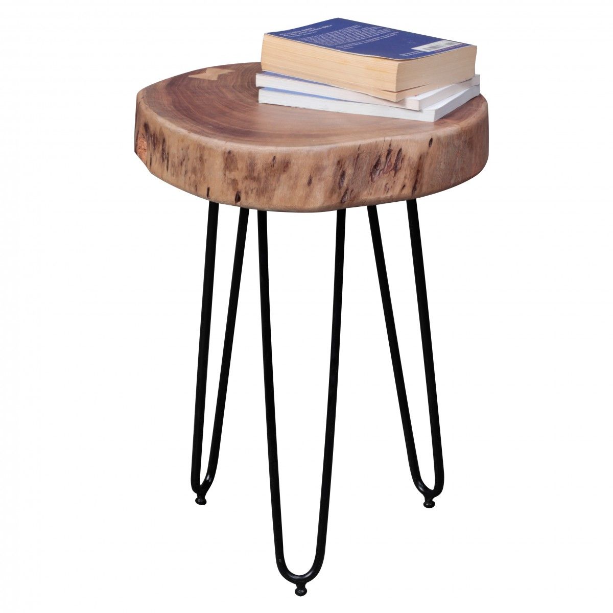 Beistelltisch Massivholztisch WABEN 35x35 cm Holz Akazie