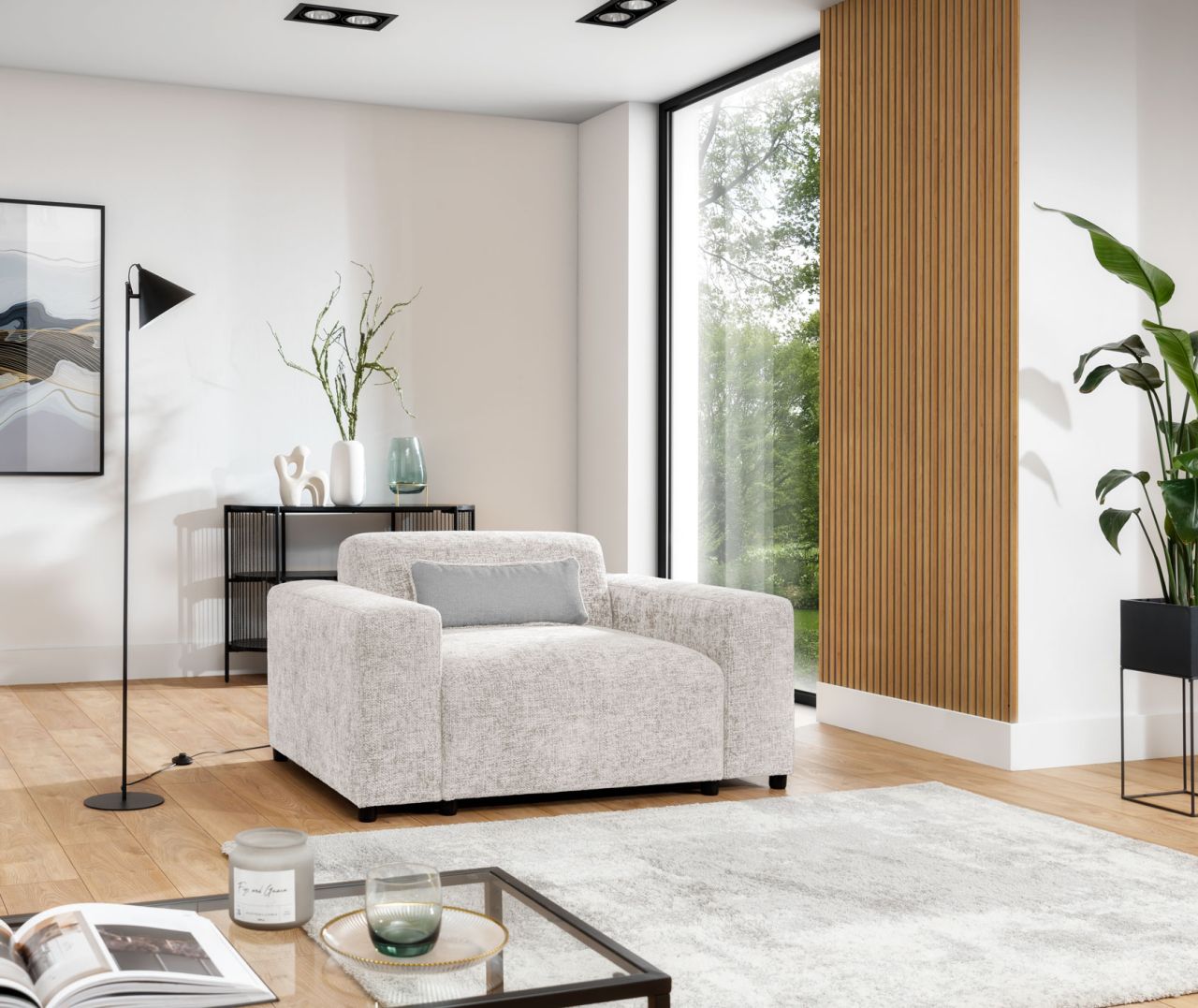 Sessel ersessel ROMY in Stoff Enjoy Me Creme