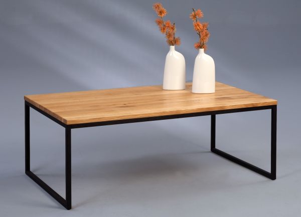 Couchtische Beistelltisch - Selma 2 -Wildeiche Massiv 110x60 cm