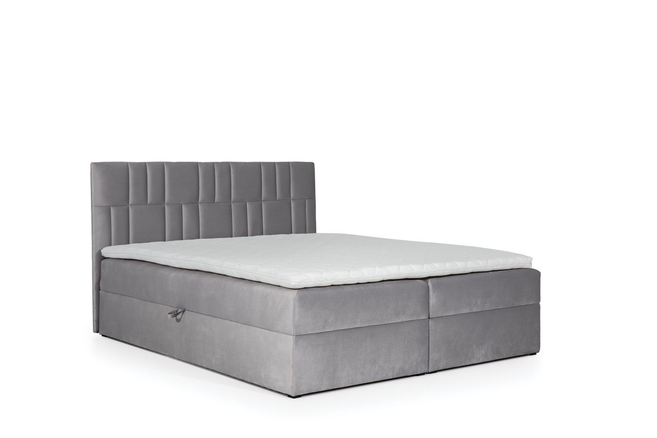 Boxspringbett Schlafzimmerbett CORTEZ 160x200cm Grau