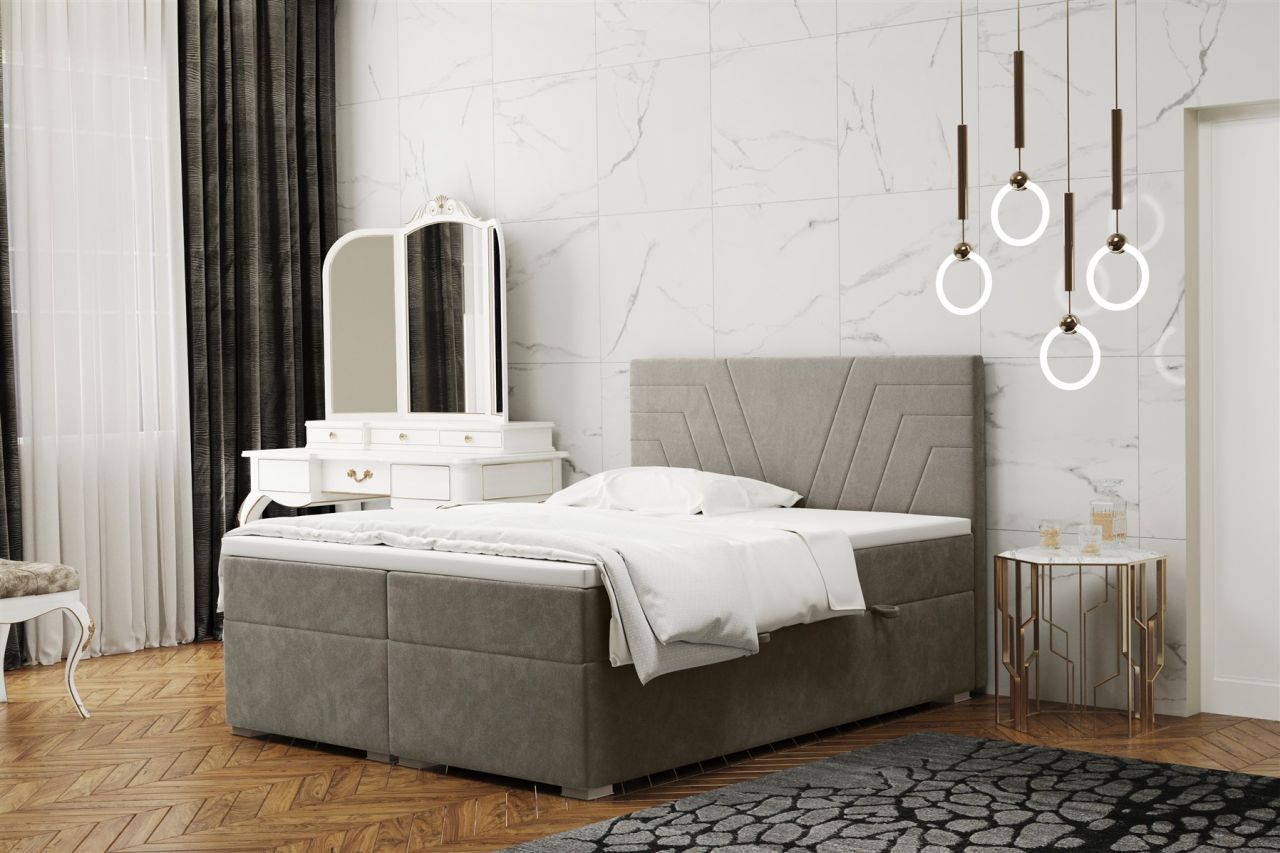 Boxspringbett Schlafzimmerbett RAMON 200x200cm in div. Farbvarianten