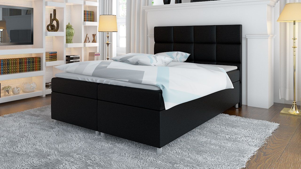 Boxspringbett Schlafzimmerbett TONIO 160x200cm inkl.Bettkasten