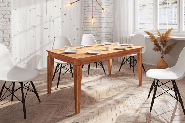 Esstisch Tisch LENNES Eiche massiv 160x90 cm | Tische | Eiche Vollmassiv | Wohn-& Essbereich
