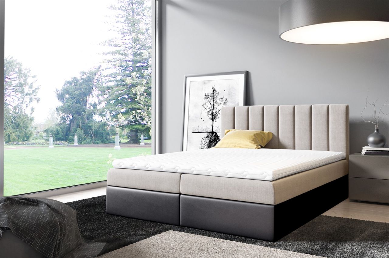 Boxspringbett Schlafzimmerbett ELSA 120x200cm inkl.Bettkasten