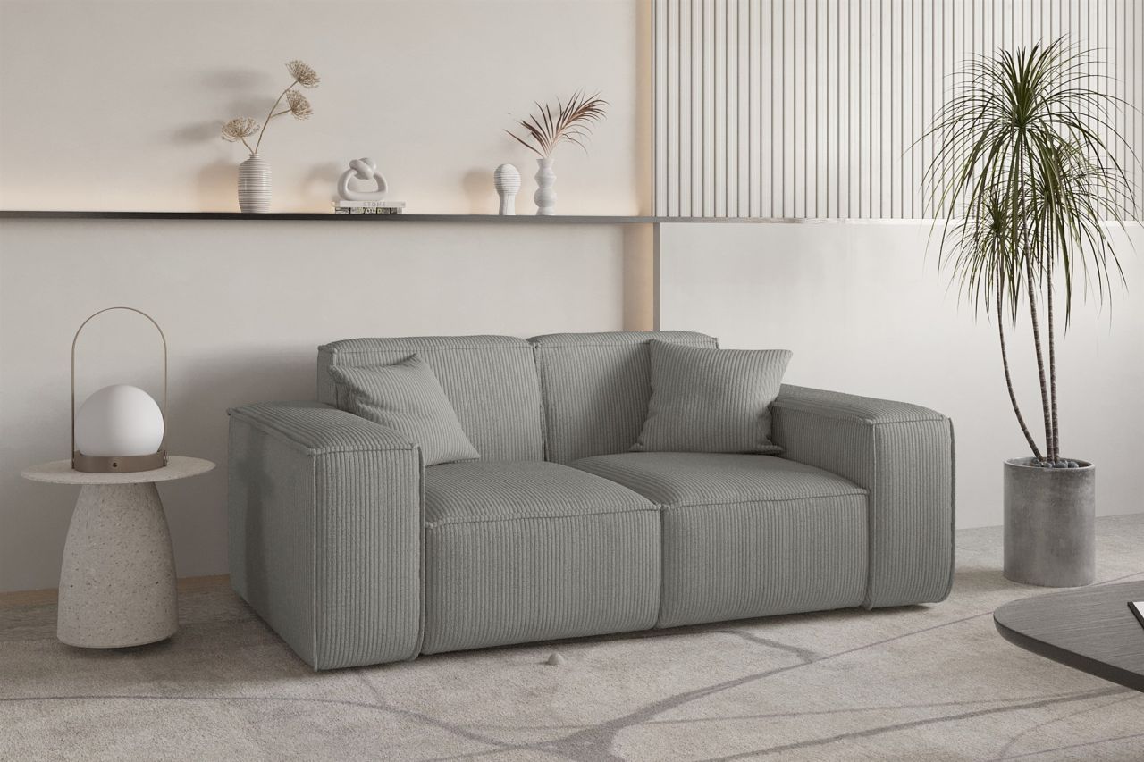 Sofa ersofa CELES PREMIUM 2-Sitzer in Stoff Scala Grau