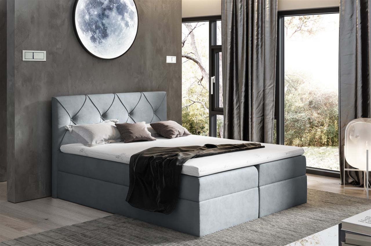 Boxspringbett Schlafzimmerbett LEWIS 120x220cm in div. Farbvarianten