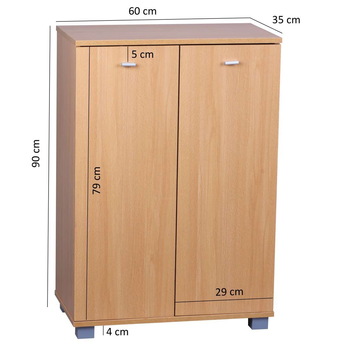 Schuhschrank TOM Buche - Schuhregal 60 x 90 cm